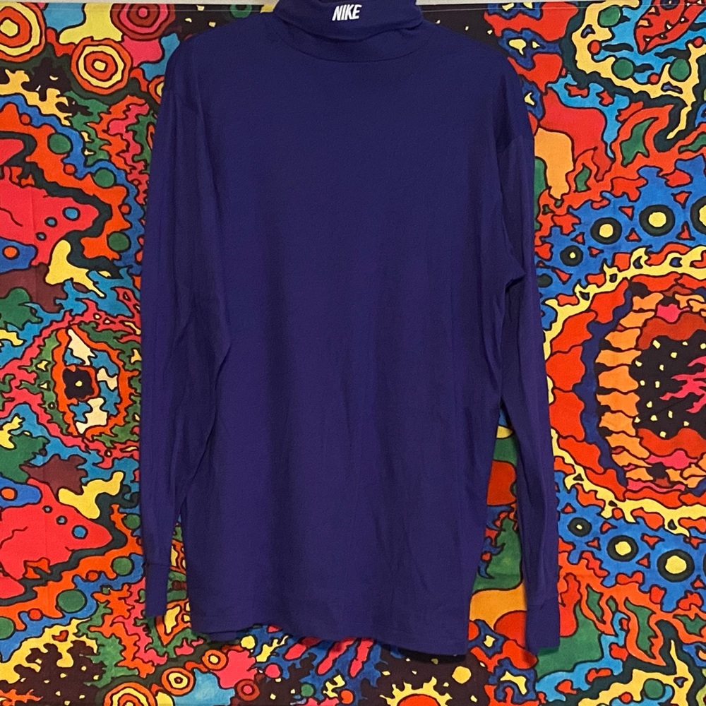 Purple Vintage Nike Turtleneck Longsleeve T-Shirt